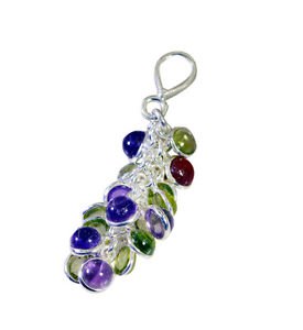 Riyo  Gemstone Silver Jewelry Designers Pendants L 1.5in Spmul-52037