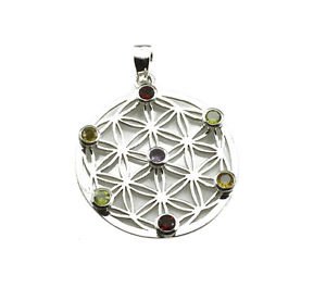 Riyo   Gemstone 925 Solid Sterling Silver Unique Pendant L 2in Spmul-52070