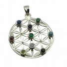 Riyo   Gemstone 925 Solid Sterling Silver Wardrobe Friendly Pendant L 2in Spmul-