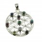 Riyo Gemstone 925 Solid Sterling Silver Wardrobe Friendly Pendant L 2in Spmul-