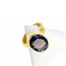 Smoky Quartz Gold Plated Jewelry Regards Ring Jewelry