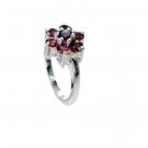 Riyo Garnet Latest Silver Jewellery Claddagh Ring Sz 7.5 Srgar7.5-26240