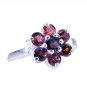 Riyo Garnet Latest Silver Jewellery Claddagh Ring Sz 7.5 Srgar7.5-26240