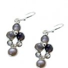 Riyo Labradorite Twisted Silver Jewelry Dangle Earrings L 1.2in Selab-42006