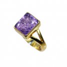 Riyo Sunstone 18kt Y Gold Plating Signet Ring Jewelry Sz 6 Gprsun6-78030