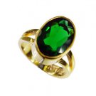 Riyo Emerald Cz 18kt Y Gold Plating Friendship Ring Sz 6 Gpremcz6-96074