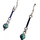 Riyo Turquoise Silver Elegance Jewelry Gemstone L 2.5in Setur-82040