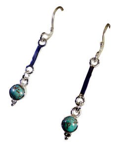 Riyo Turquoise Silver Elegance Jewelry Gemstone L 2.5in Setur-82040