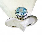 Riyo Blue Topaz Silver And Stone Jewelry Birthstones Ring Sz 9 Srbto9-10089