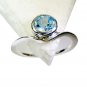 Riyo Blue Topaz Silver And Stone Jewelry Birthstones Ring Sz 9 Srbto9-10089