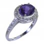 Riyo Purple 925 sterling silver Amethyst Ring presentable online handmade jewelr