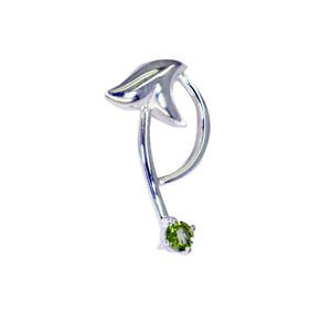 Riyo Peridot Stirling Silver Jewellery Hoop Pendant L 1.5in Spper-58042