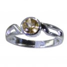 Riyo Yellow 925 sterling silver Citrine  Ring delicate cheapest jewelry store SR