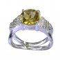 Riyo Golden Citrine 925 Solid Sterling Silver Individualist Ring Srcit70-14079