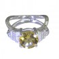 Riyo Golden Citrine 925 Solid Sterling Silver Individualist Ring Srcit70-14079
