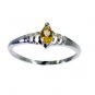 Riyo Yellow Citrine 925 Solid Sterling Silver Intricate Ring Srcit70-14091
