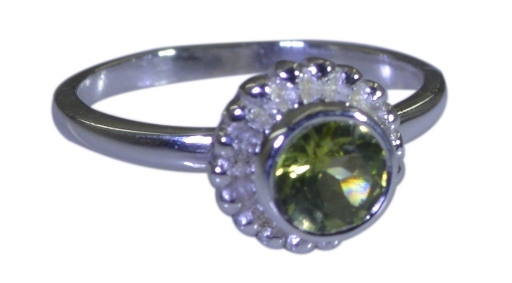Riyo Green 925 sterling silver Peridot Ring seemly gemstone jewellery online SRP