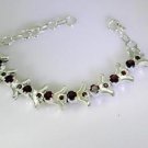 Riyo Garnet Cheap Jewellery Silver Chakra Bracelet L 7.5in Sbragar-26028
