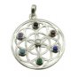 Riyo Gemstone 925 Solid Sterling Silver Two Tone Pendant L 2in Spmul-52069