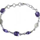 Riyo Purple 925 sterling silver Amethyst Bracelet well-favoured handmade fine je