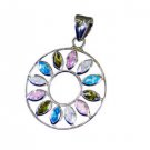 Riyo  Gemstone Silver Jewelry Companies Twist Pendants L 1.5in Spmul-52032