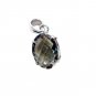 Riyo Green Amethyst Casting Silver Jewelry Fleur De Lis Pendant L 0.7in Spgam-28