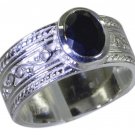 Riyo Black 925 sterling silver Black Oynx Ring arresting synthetic gemstone jewe