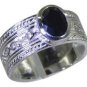 Riyo Black 925 sterling silver Black Oynx Ring arresting synthetic gemstone jewe