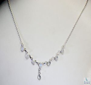 Riyo Rainbow  Artisan Jewelry Silver Choker Necklace L 16in Snrmo-64008
