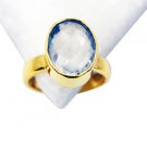 Riyo Green Amethyst Jewellery Gold Plated Cameo Ring Sz 8 Gprgam8-28050