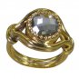 Riyo Green Gold Plated Green Amethyst Ring beauty handmade jewelry gemstones GPR
