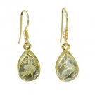 Riyo Multi Gold Plated Rutiile Quartz Earring graceful handmade jewelry designer