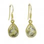 Riyo Multi Gold Plated Rutiile Quartz Earring graceful handmade jewelry designer