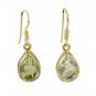 Riyo Multi Gold Plated Rutiile Quartz Earring graceful handmade jewelry designer
