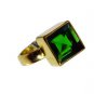 Emerald Cz Gold Plated Sets Beautiful Ring