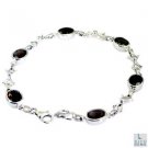 Riyo Smoky Quartz Fair Trade Jewelry Ethenic Bracelet Bangle L 7.5in Sbrasqu-760