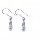 Riyo CZ925 Solid Sterling Silver High Performance Earring L 1in Sewhcz-110008