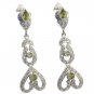 Riyo Green Peridot 925 Solid Sterling Silver Genuine Earring L 2in Seper-58075