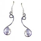 Riyo Rainbow  Silver Costume Valentine Earring L 1.5in Sermo-64018