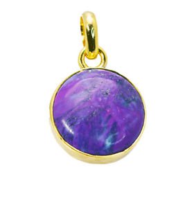 Riyogems Turquoise Gold Plated India Button Pendants L 2.1in Gpptur-82023