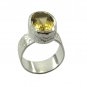 Riyo   Gemstone Alloy Silver Floral Ring Aspr85-0014