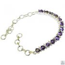 Riyo Amethyst Buy Jewellery Online Large Link Silver Bracelet L 7.5in Sbraame-20