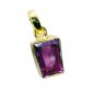 Riyogems Pink Cz Gold Plate Manufacturer Key Pendant L 1in Gpppicz-102001