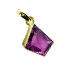 Riyogems Pink Cz Wholesale Gold Plated Lariat Pendant L 1in Gpppicz-102004