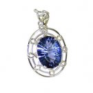 Riyo Blue Mystic Quartz Silver Jewelry Websites Silver Gemstone Pendant L 2.5in