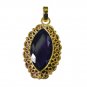 Riyogems Amethyst Gold Plated Jewellery Charm Pendant L 1.2in Gppame-2020