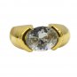 Riyo CZ 18kt Gold Plated Artisan Ring Gprwhcz60-110050