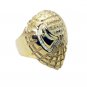 Riyo CZ 18kt Gold Plated Artisan Ring Gprwhcz60-110050
