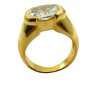 Riyo CZ 18kt Gold Plated Artisan Ring Gprwhcz60-110050
