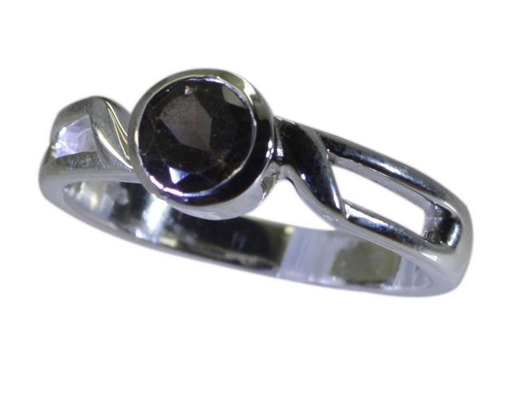 Riyo Brown 925 sterling silver Smoky Quartz Ring toothsome handcrafted gemstone
